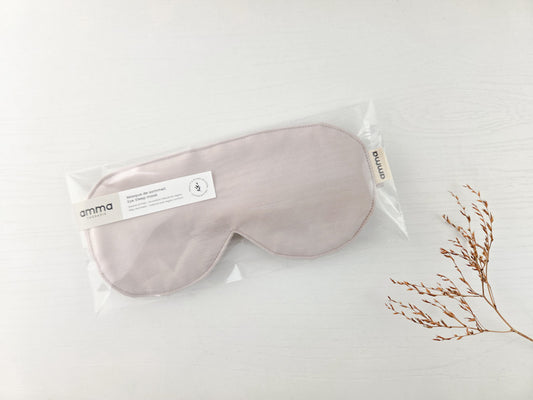 MASQUE DE SOMMEIL EN TENCEL ROSE PALE