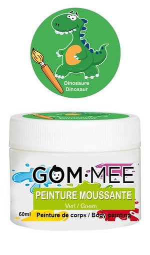 PEINTURE POUR CORPS"DINOSAURE" VERTE 60G