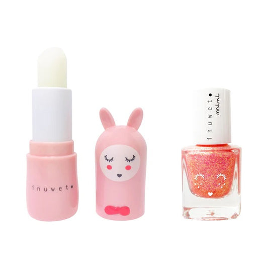 Duo baume fraise & vernis kids - Rose Pâle