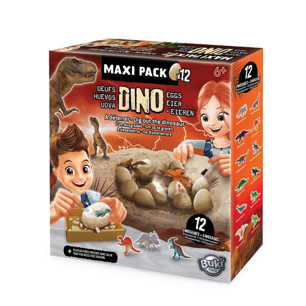 BUKI - MAXI PACK OEUF DINO 12MCX