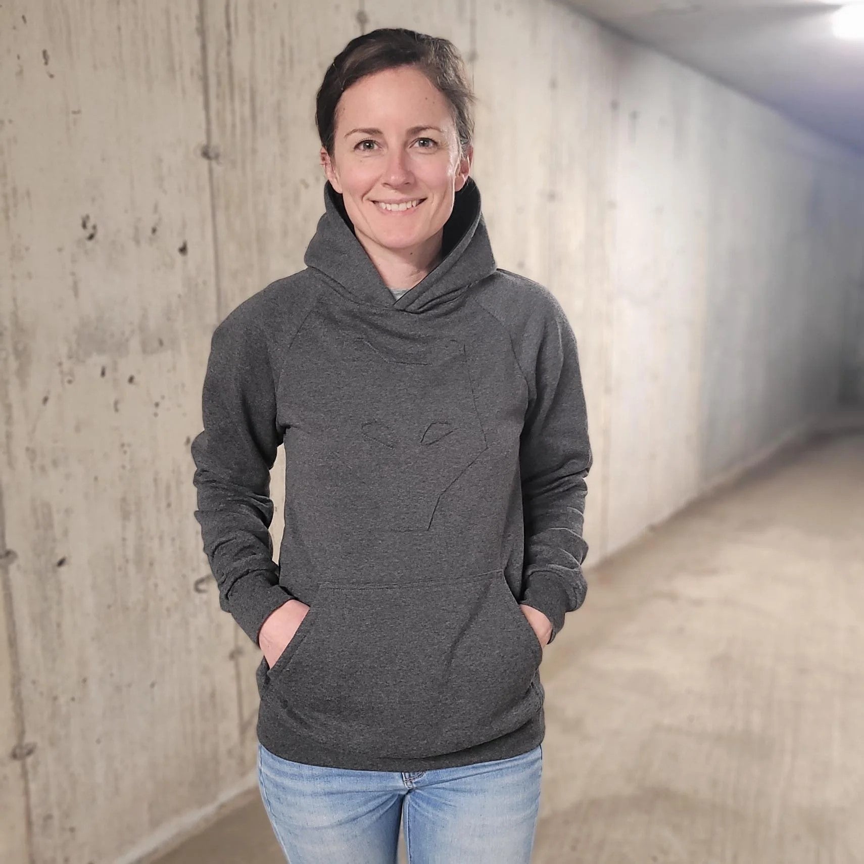 KANGOUROU UNISEXE CHARCOAL - PETIT