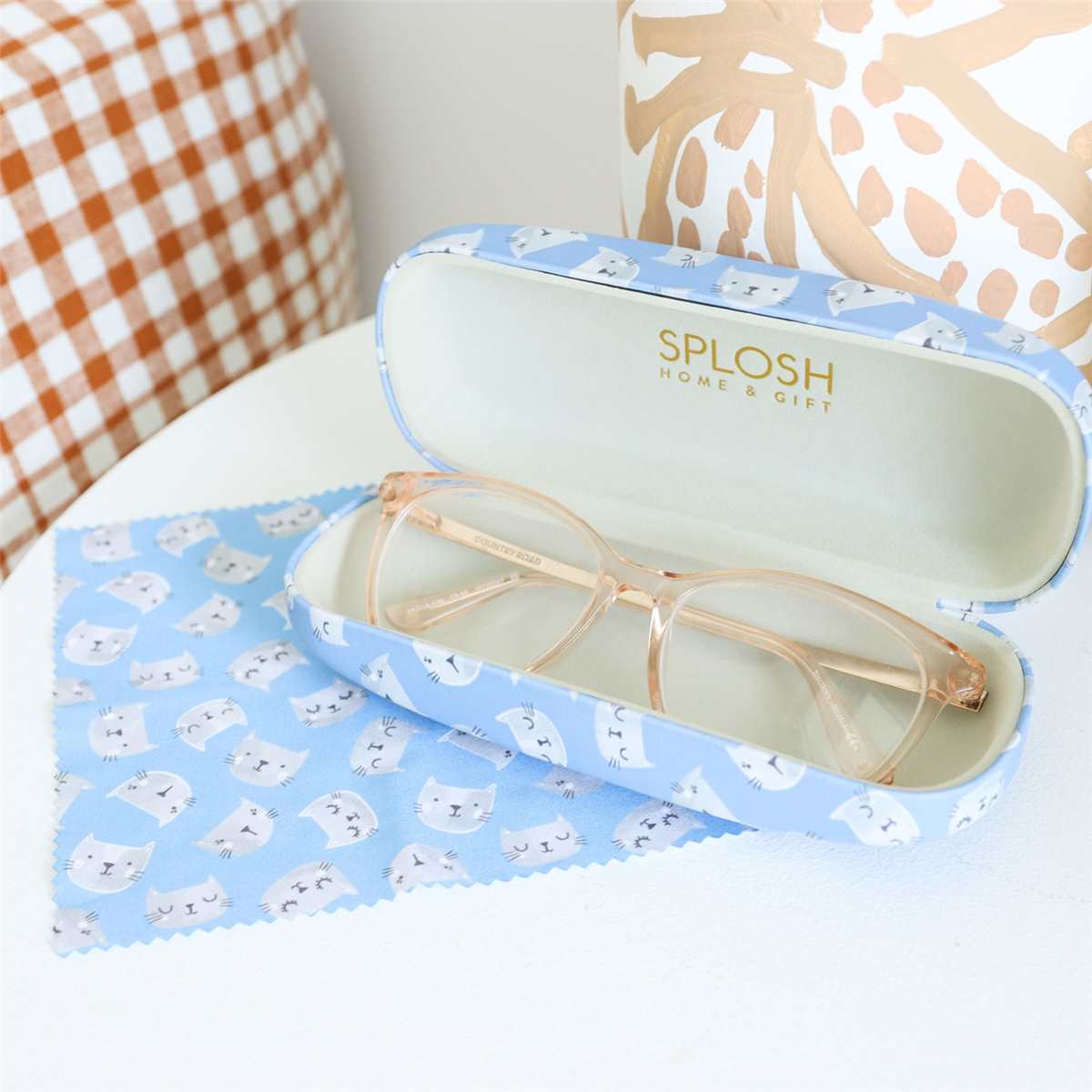 ETUI LUNETTE AVEC CHIFFON "SPLOSH" 4CHX