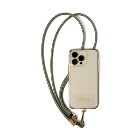GANSE POUR CELLULAIRE CUIR VEGAN COGNAC