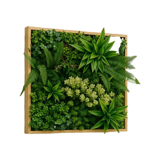 PANNEAU PLANTE VERTE MURALE 20 X 20"
