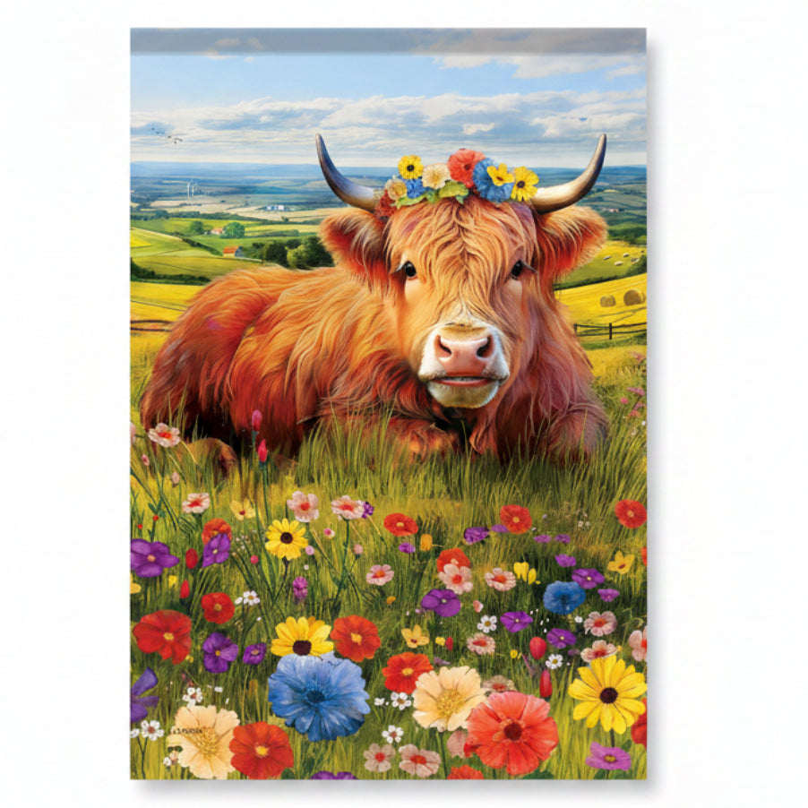 DRAPEAU 28X40" - WILDFLOWER HIGHLAND