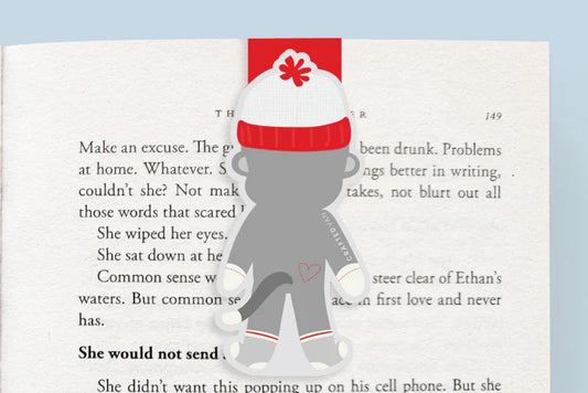 MARQUE-PAGE MAGNET JUMBO - SOCK MONKEY