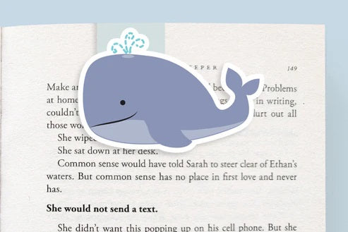 MARQUE-PAGE MAGNETIQUE JUMBO - BALEINE