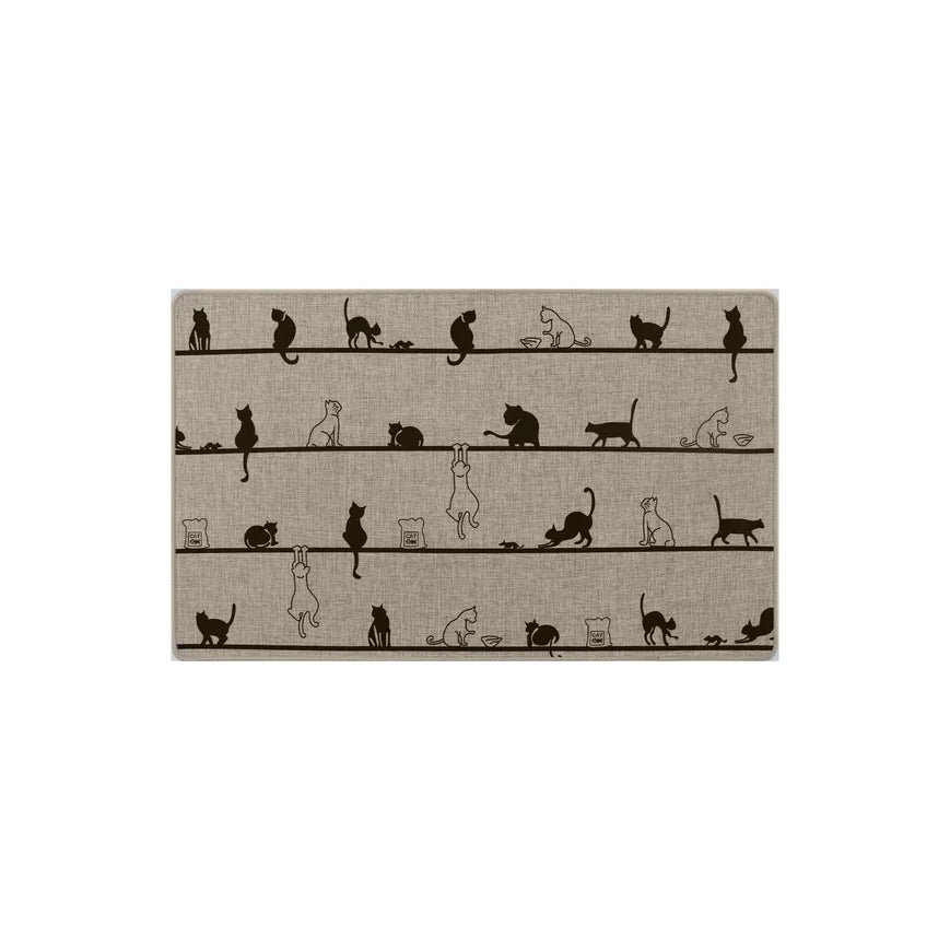 TAPIS POLY 18 X 29.5" -  CHATS CHATS CHATS