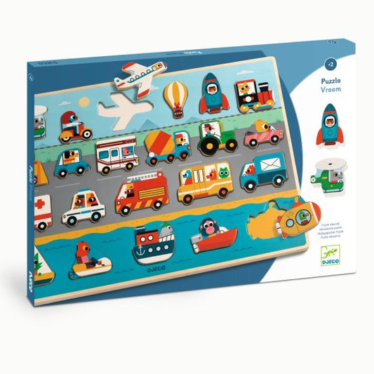 DJECO - C-T PLATEAU EN BOIS VEHICULES 22MCX