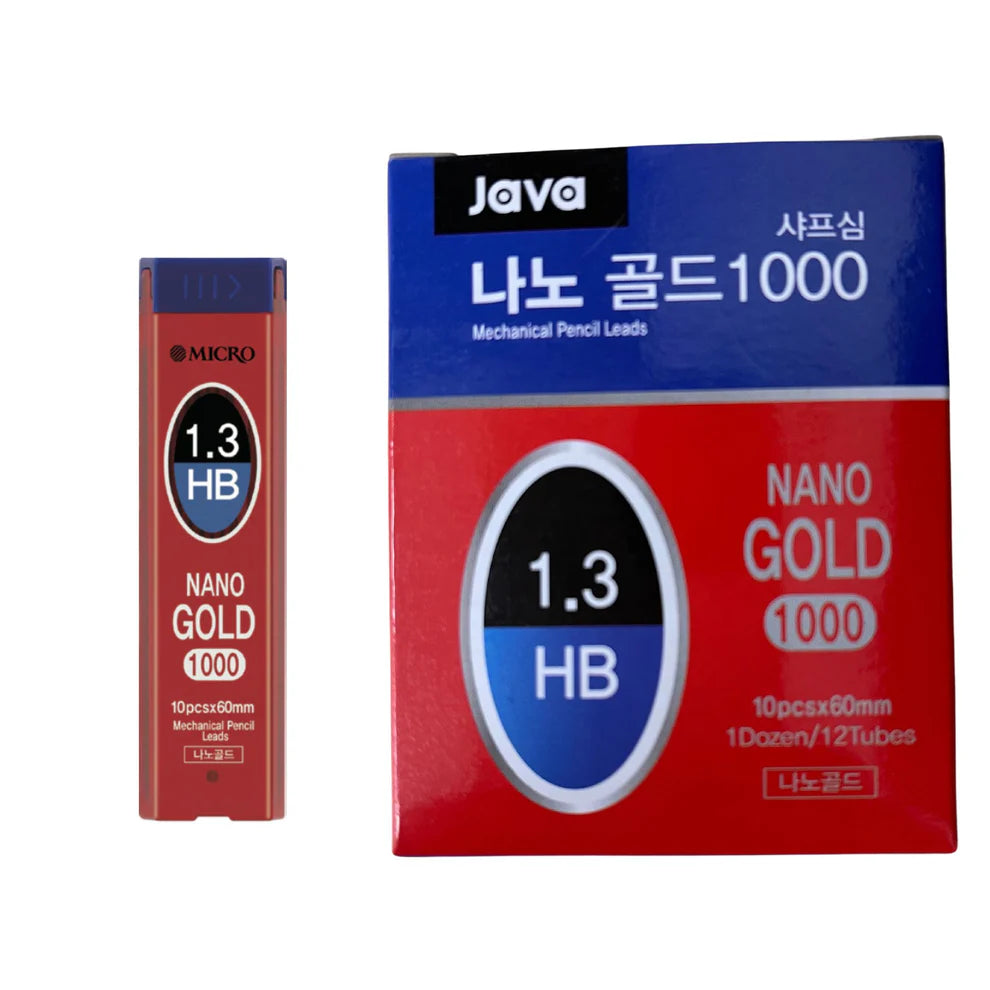 TUBE DE 10 MINES "NANO GOLD" 1.3MM HB