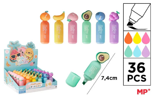 MINIS SURLIGNEUR FRUITS - MOTIF ASST.