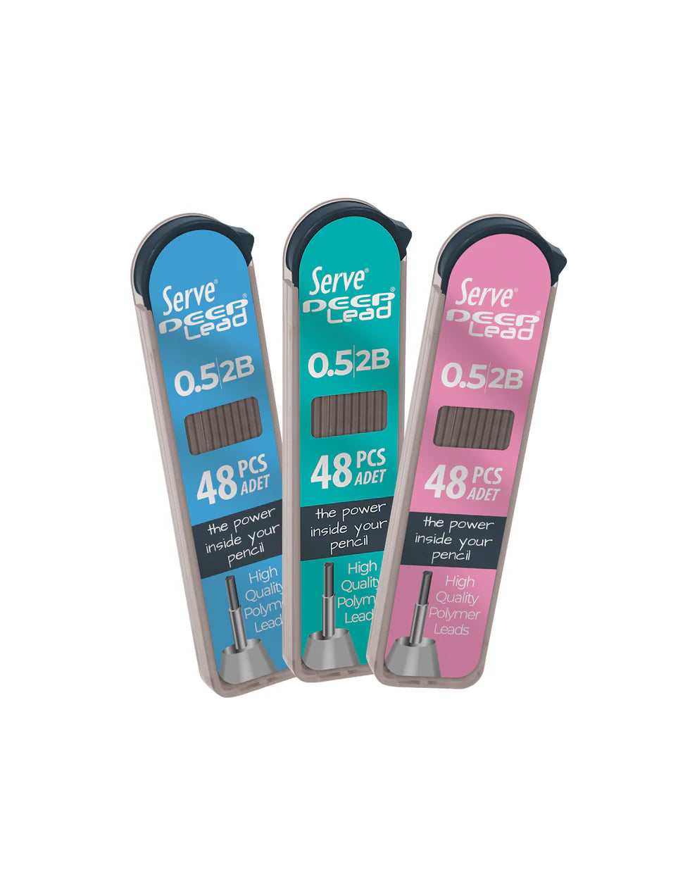 TUBE PASTEL DE 48 MINES "SERVE" 0.5MM 2B