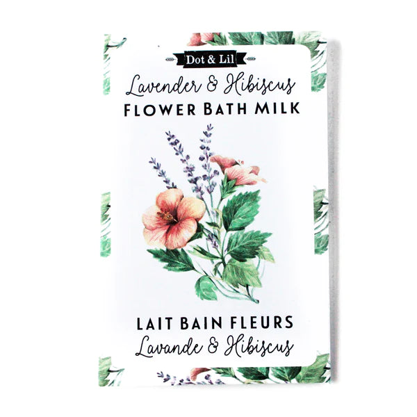 SACHET LAIT BAIN FLEUR HIBISCUS & LAVANDE 75G