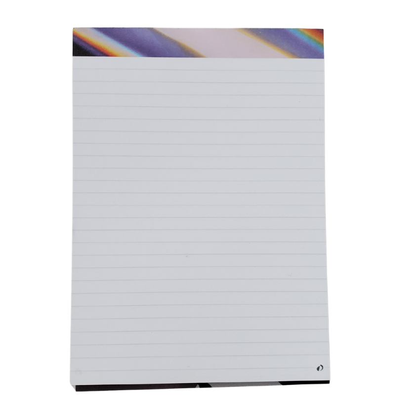 BLOC-NOTES "ICONIQUE" À RABAT 6 X 8¼" 80F NOIR