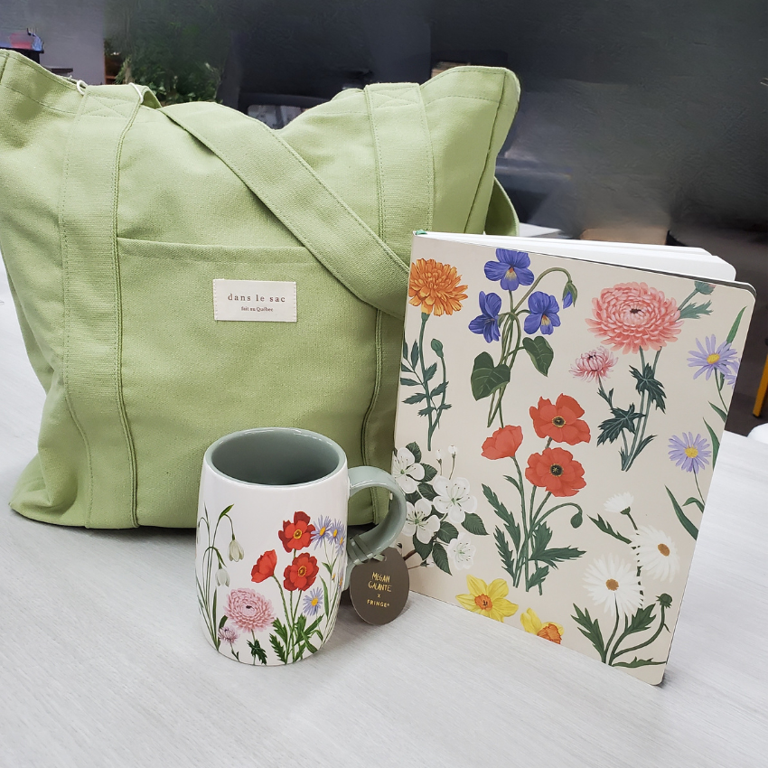 SAC FOURRE-TOUT 15" X 15" X4" CANVAS VERT POMME