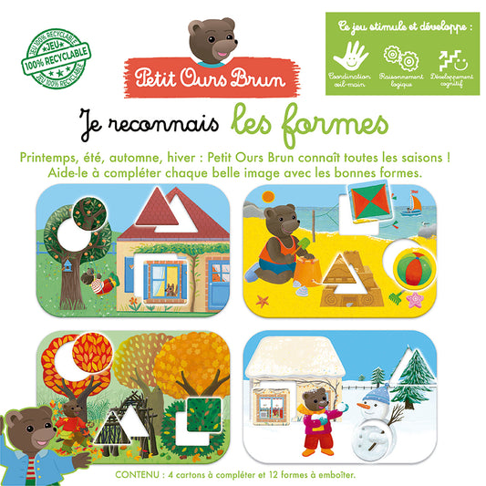 EDUCA - JE RECONNAIS LES FORMES PETIT OURS