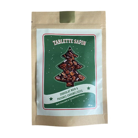 SAPIN CHOCOLAT NOIR & PACANES 85G