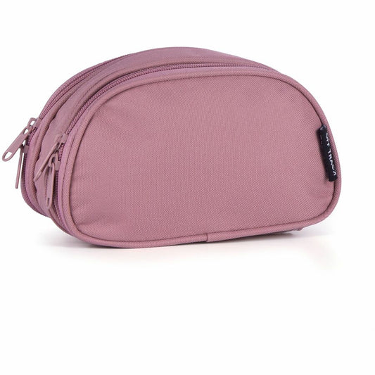 SCOLAIRE SAC & ACCESSOIRE - ETUI CRAYON OFF TRACK 2COMP ROSE