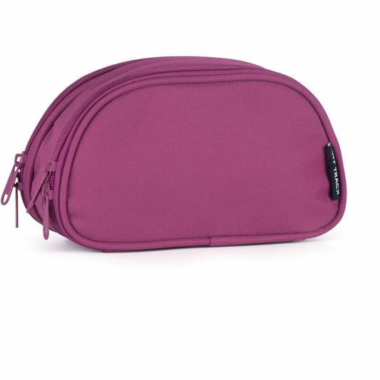 SCOLAIRE SAC & ACCESOIRE - ETUI A CRAYON OFF TRACK 2COMP FRAMBOISE