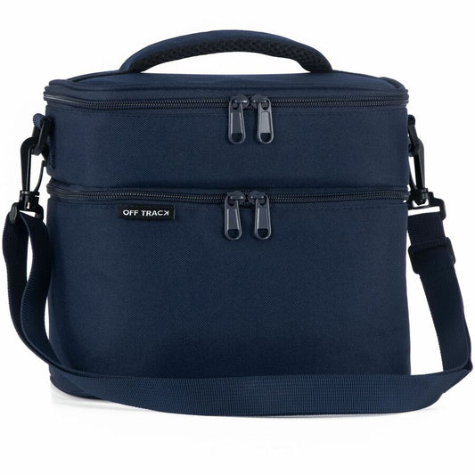 SCOLAIRE SAC & ACCESSOIRE - BOITE LUNCH OFF TRACK 2 COMP BLEU MARIN
