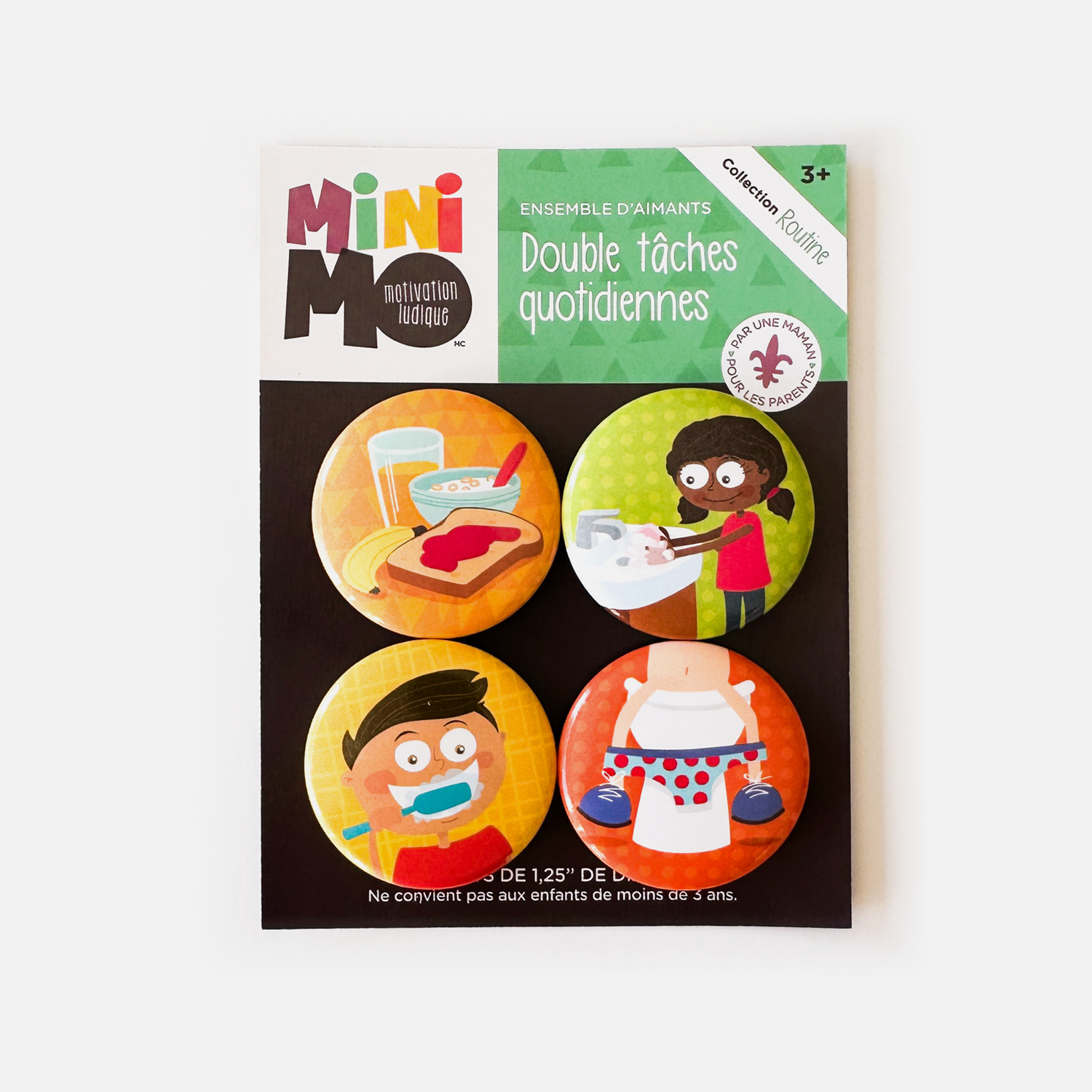 MINIMO - JE FAIS MA TOILETTE 4 AIMANTS