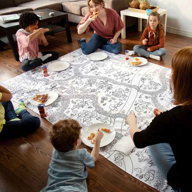 BIMBOO - NAPPE A COLORIER 45 X 45" -  FANTASTIQUE