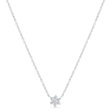 MIA - CHAINE 19" PENDENTIF "LILY" ARGENT