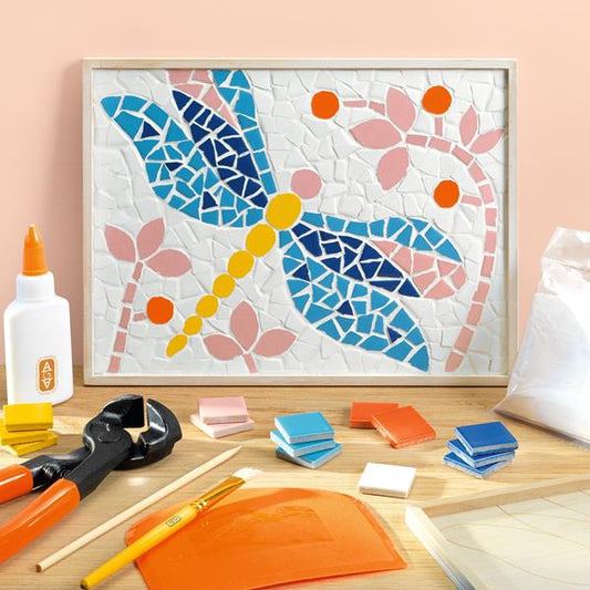 ATELIER DES GRANDS AUGUSTIN #72 - MOSAIQUE CERAMIQUE LIBELLULE