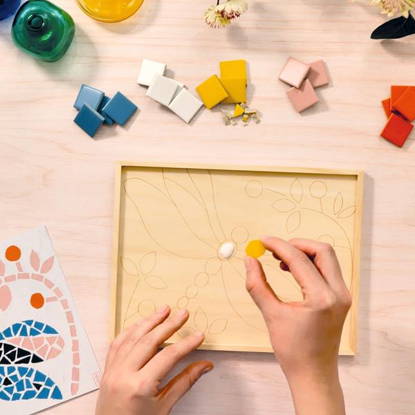 ATELIER DES GRANDS AUGUSTIN #72 - MOSAIQUE CERAMIQUE LIBELLULE