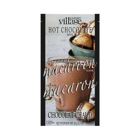 GOURMET VILLAGE - CHOCOLAT CHAUD MINI MACARON NOIX DE COCO