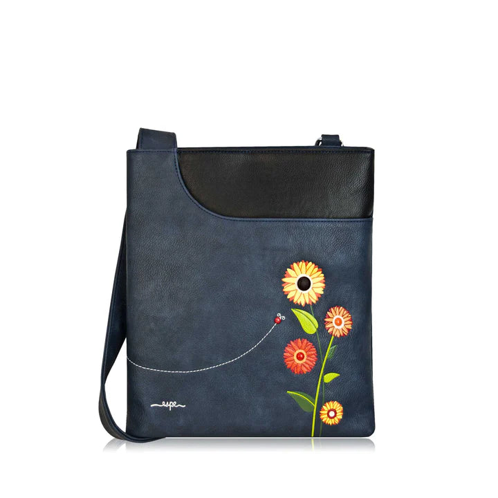 ESPE - SAC A MAIN "GERBERA CROSSBODY" BLEU