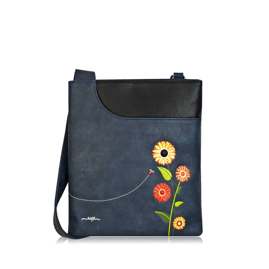 ESPE - SAC A MAIN "GERBERA CROSSBODY" BLEU