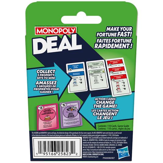 HASBRO -  JEU MONOPOLY DEAL BIL