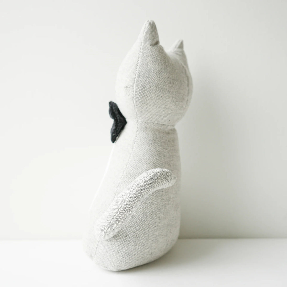 BUTOIR DE PORTE - CHAT GRIS