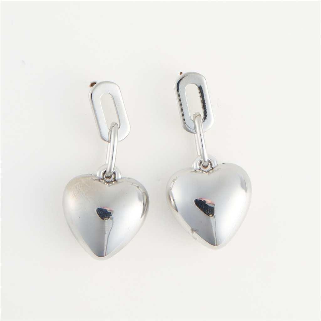 BOUCLE OREILLE - ANNEAU ARGENT COEUR