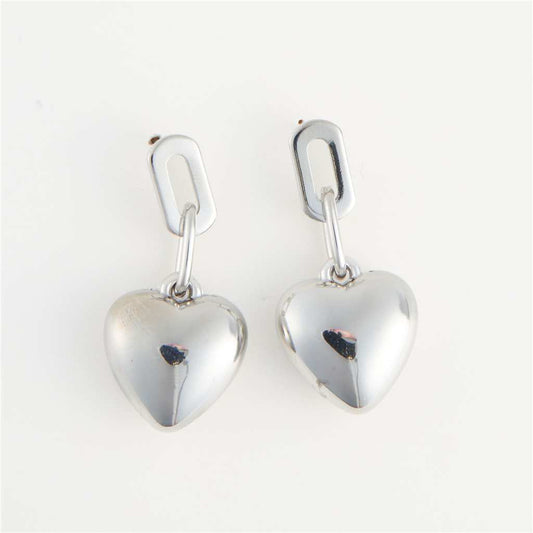 BOUCLE OREILLE - ANNEAU ARGENT COEUR