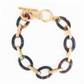 Charger l'image dans la visionneuse de la galerie, BRACELET TOGGLE EN OR  - ANNEAU VIOLET
