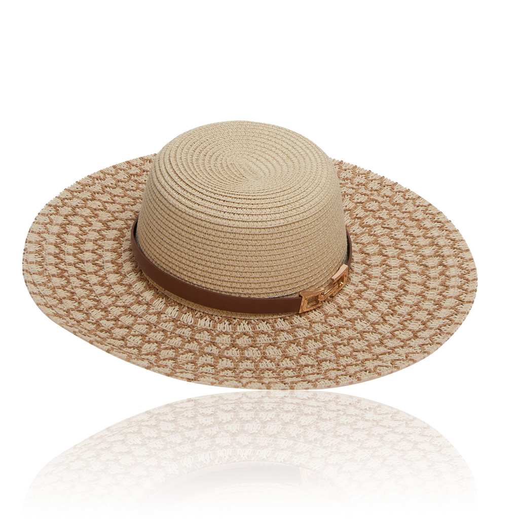 CHAPEAU DE PAILLE - LARGE BORD PROTEGE SOLEIL