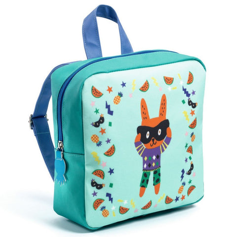 DJECO - SAC MATERNELLE LAPIN MASQUE TURQUOISE