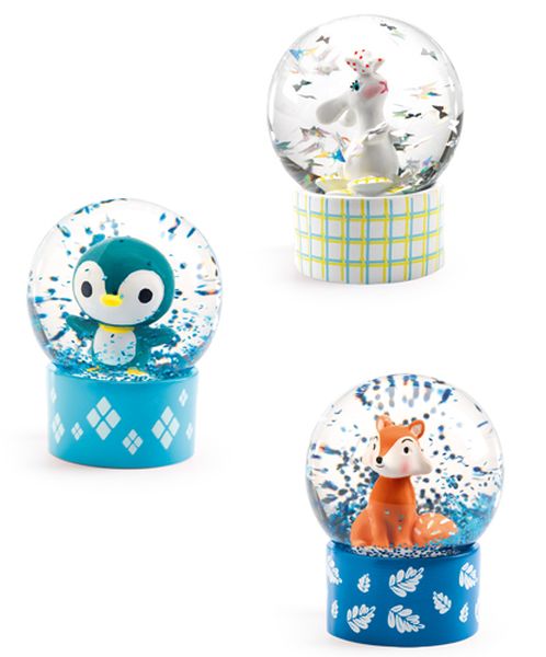 DJECO - MINI BOULE DE NEIGES "SO WILD"3CHX