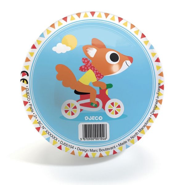 DJECO - BALLON 4-3/4" - "CUTE RACE" ANIM VELO