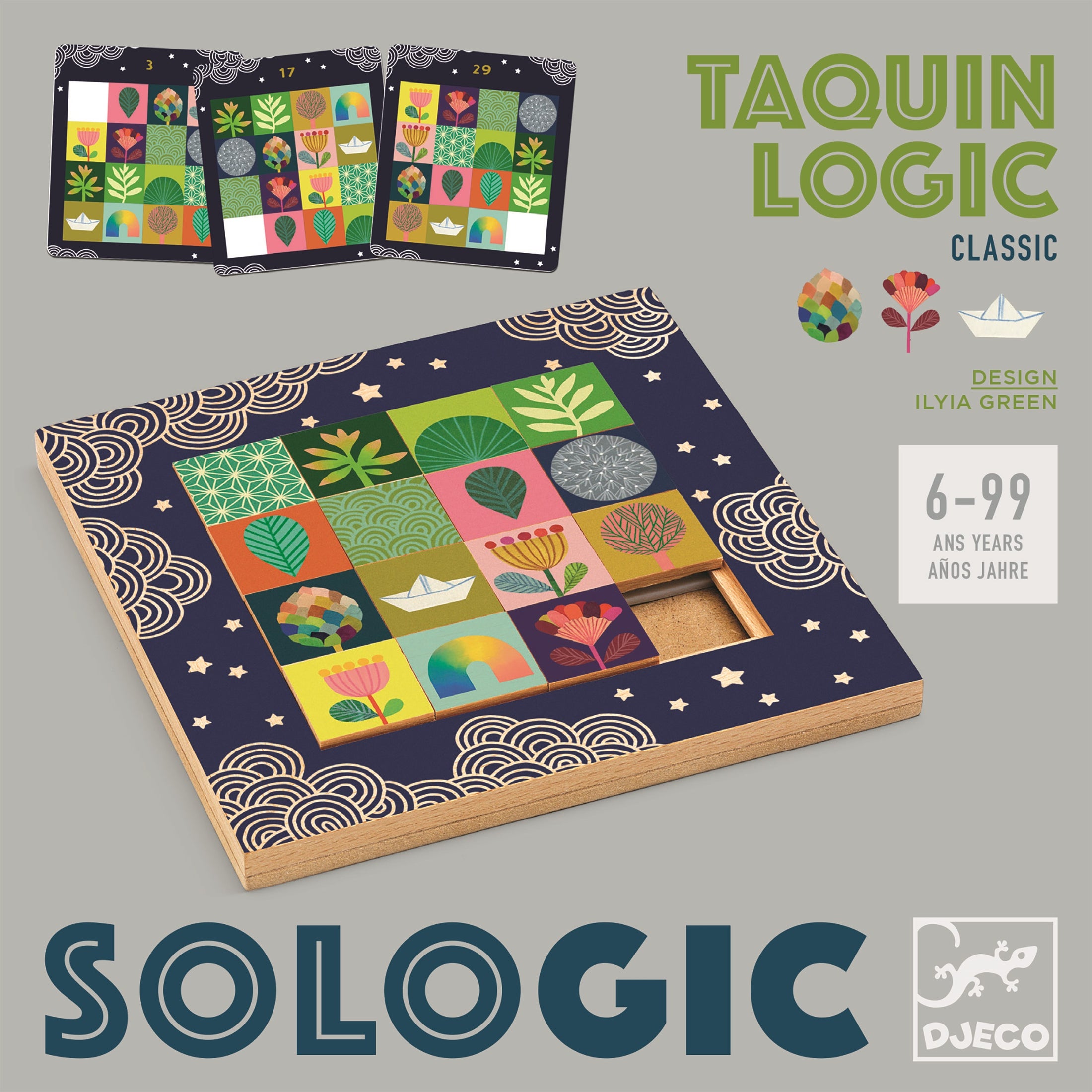 DJECO - SOLOGIC TAQUIN LOGIC EN BOIS