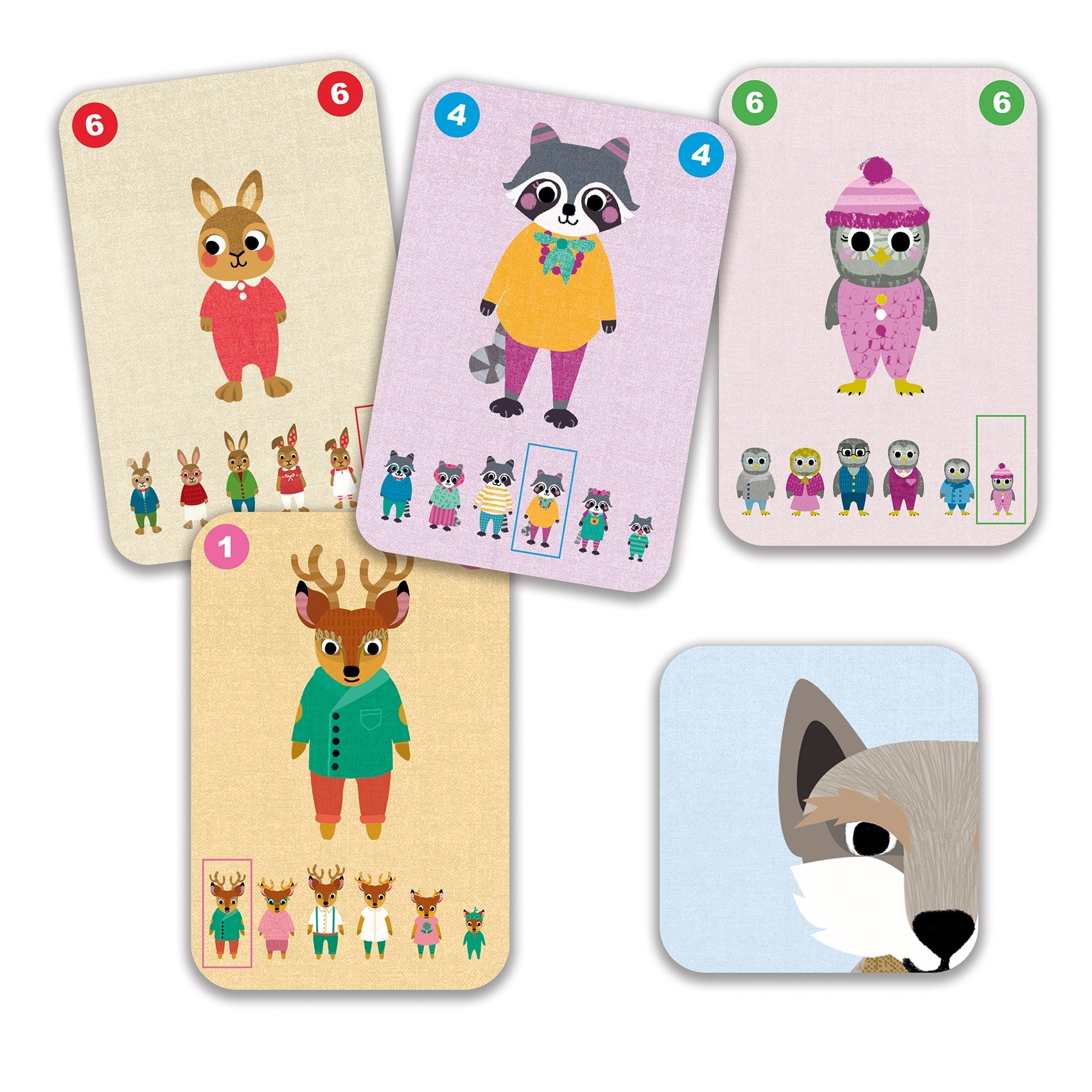 DJECO - JEU DE 7 FAMILLES FAMILOU
