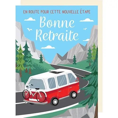 KIUB - GRANDE CARTE BONNE RETRAITE VAN