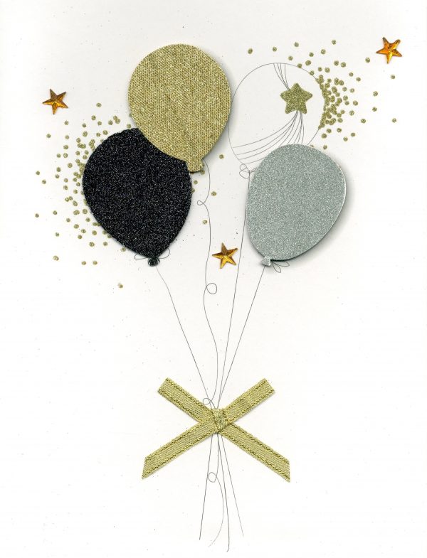 GIGANTIC - BALLONS NR/OR/ARGENT