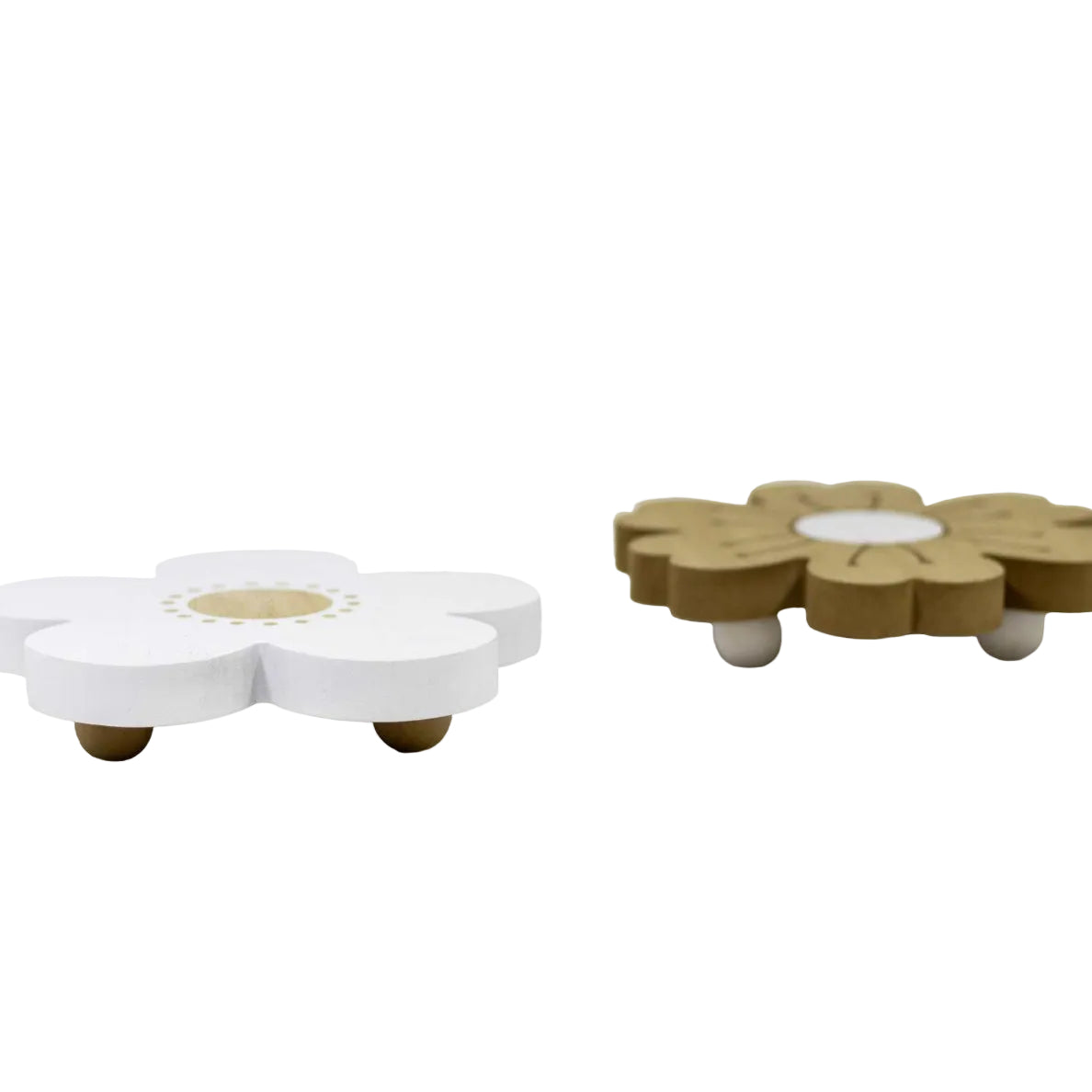 PORTE POT FORME FLEUR MDF 2CHX