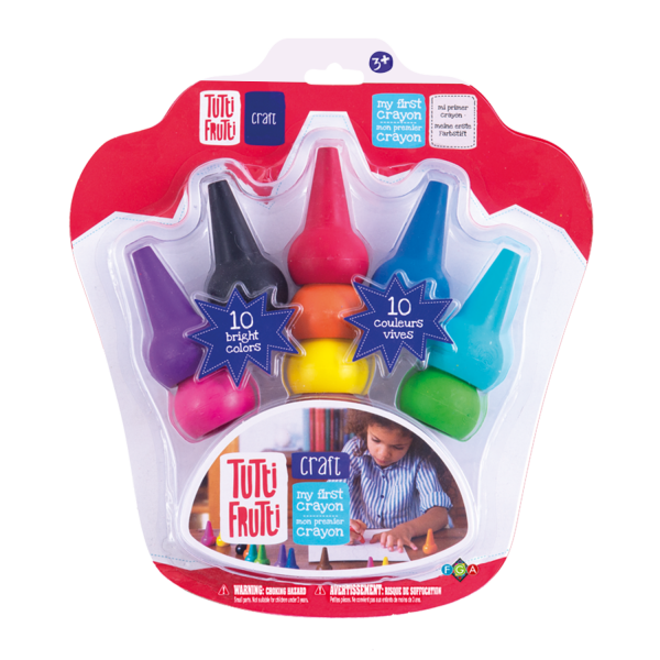 TUTTI FRUTT- MES PREMIER CRAYON  10 COULEURS