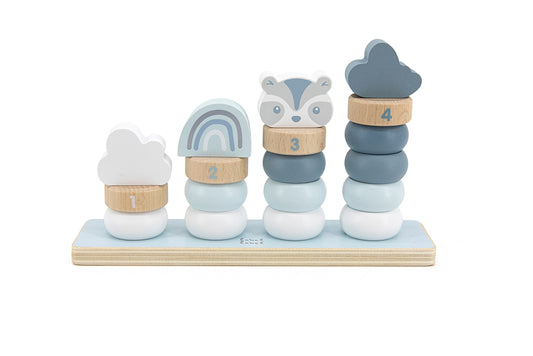 LABEL - PETITS ANNEAUX EMPILAGE BLEU