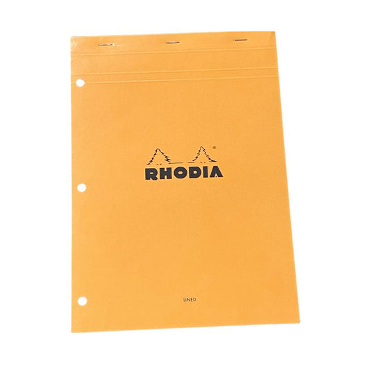 BLOC RHODIA 3TR 8¼X11¾" 80F LIG ORANGE