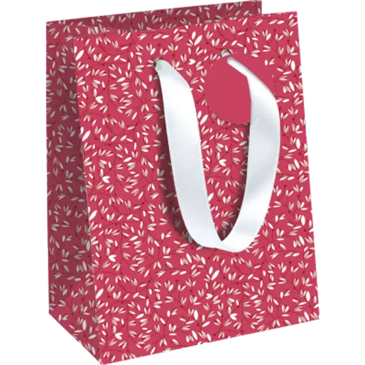 SAC CADEAU KRAFT BLANC MOYEN 8 X10" FLORA